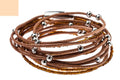 Stella Green Manchette Double Tour Cuir, bracelets, cinquième visuel