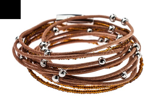 Stella Green Manchette Double Tour Cuir, Armbänder