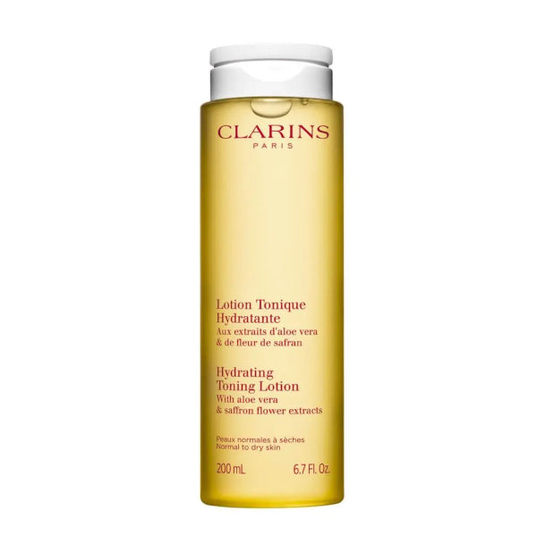 CLARINS Lotion Tonique Hydratante Aux Extraits d'Aloe Vera & Fleur de Safran Peaux Normales à Sèches, lotion & tonique