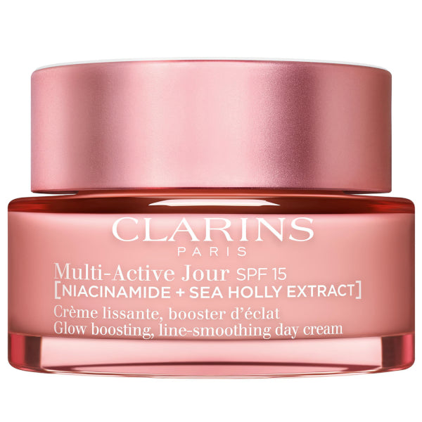 CLARINS Multi-active Jour Spf 15 Crème Lissante, Booster d'Éclat Peaux Sèches, Tagespflege