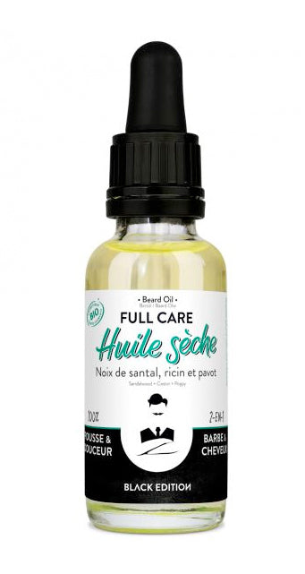 Monsieur Barbier Black Edition Huile Barbe & Cheveux BIO, soins rasage, deuxième visuel
