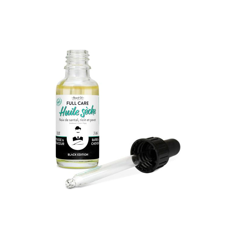 Monsieur Barbier Black Edition Huile Barbe & Cheveux BIO, soins rasage, troisième visuel